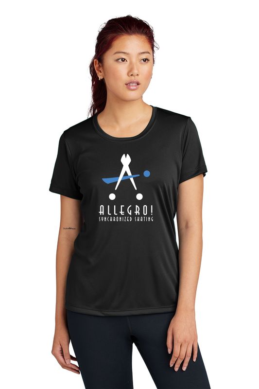 Ladies Short Sleeve Performance Tee- Silver, Red, Pink, White, Black, Carolina Blue