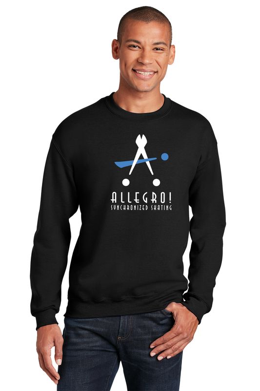 Adult HeavyBlend Crewneck Sweatshirt- Black, Red, Grey, White, Light Pink, Light Blue