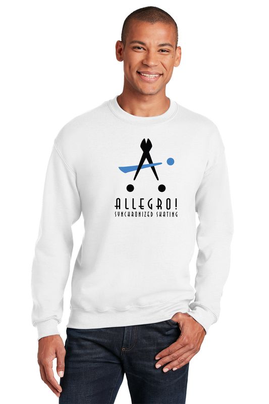 Adult HeavyBlend Crewneck Sweatshirt- Black, Red, Grey, White, Light Pink, Light Blue