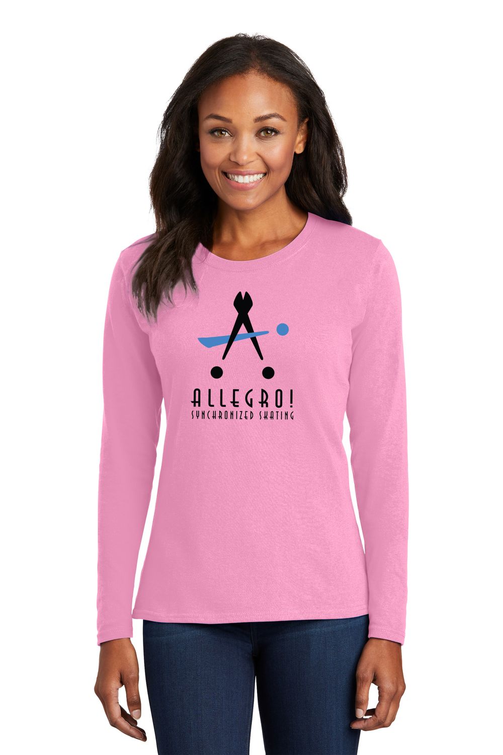 Ladies Long Sleeve Core Cotton Tee - Red, White, Grey, Black, Pink Ladies Long Sleeve Core Cotton Tee - Red, White, Grey, Black, Pink