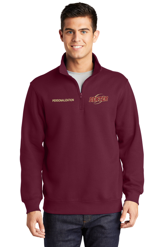 Adult 1/4 Zip Sweatshirt- Black, Maroon, Light Grey, Dark Grey