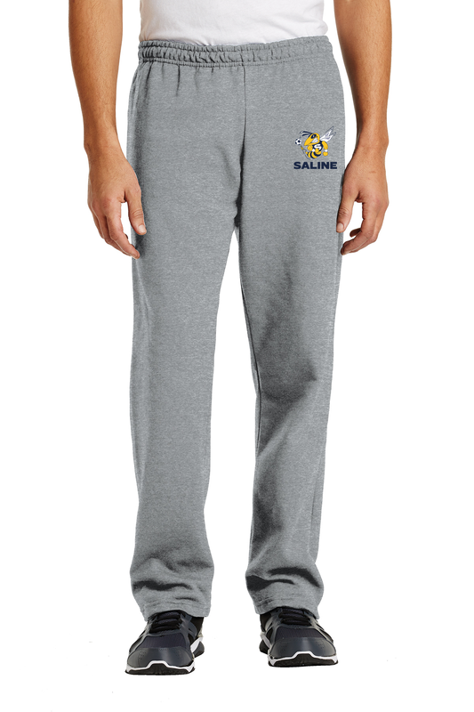 Unisex Heavy Blend Open End Sweatpants- Navy, Grey