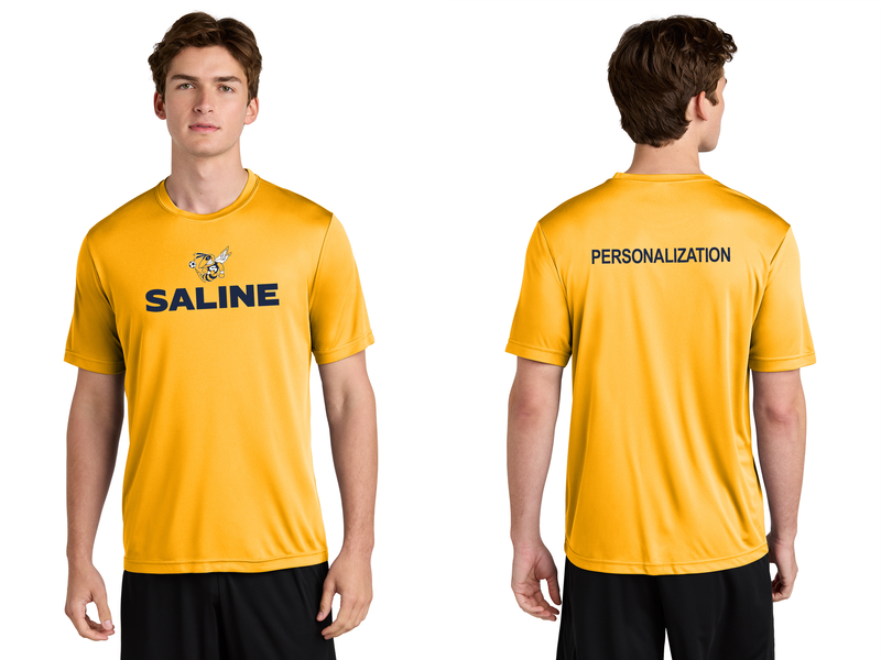 Adult Short Sleeve Performance Tee- Gold, Navy, Grey, White