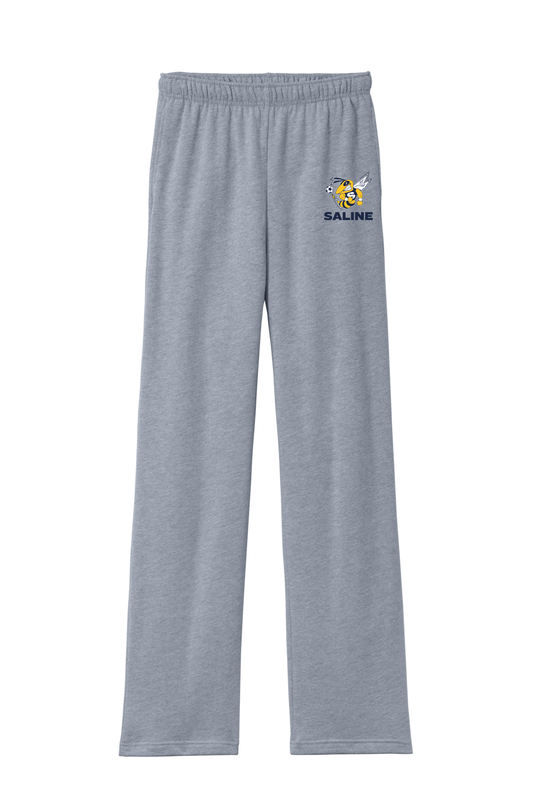 BELLA+CANVAS Unisex Sponge Fleece Straight Leg Sweatpant- Navy, Athletic Heather
