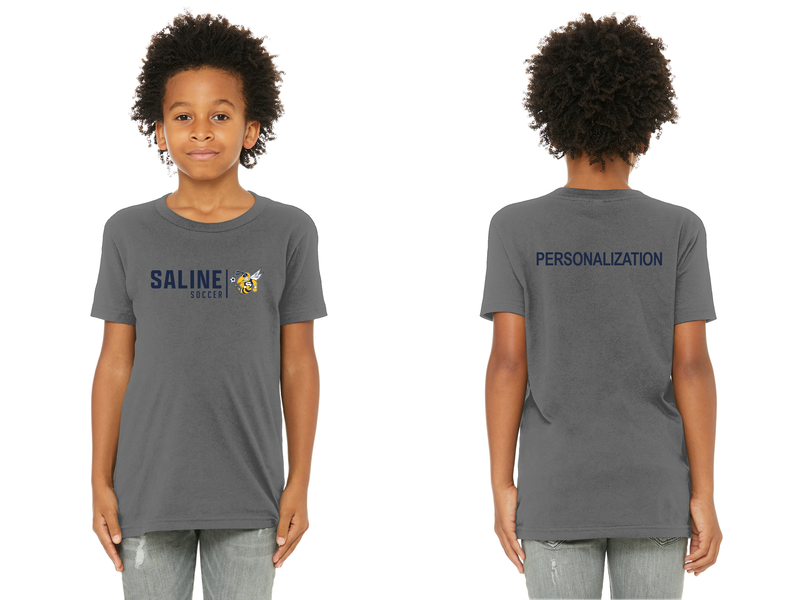 Youth Soft Short Sleeve Tee- Navy, Grey, White