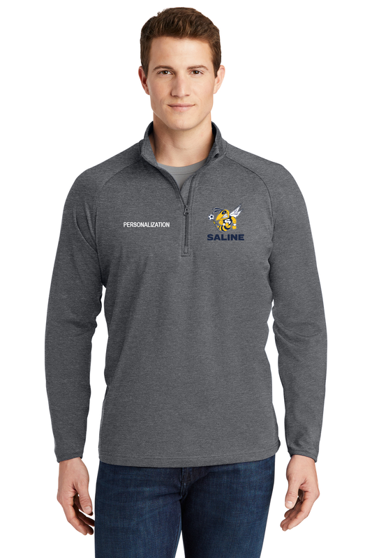 Adult Men's Performance Stretch 1/4 Zip- Grey, Navy, White