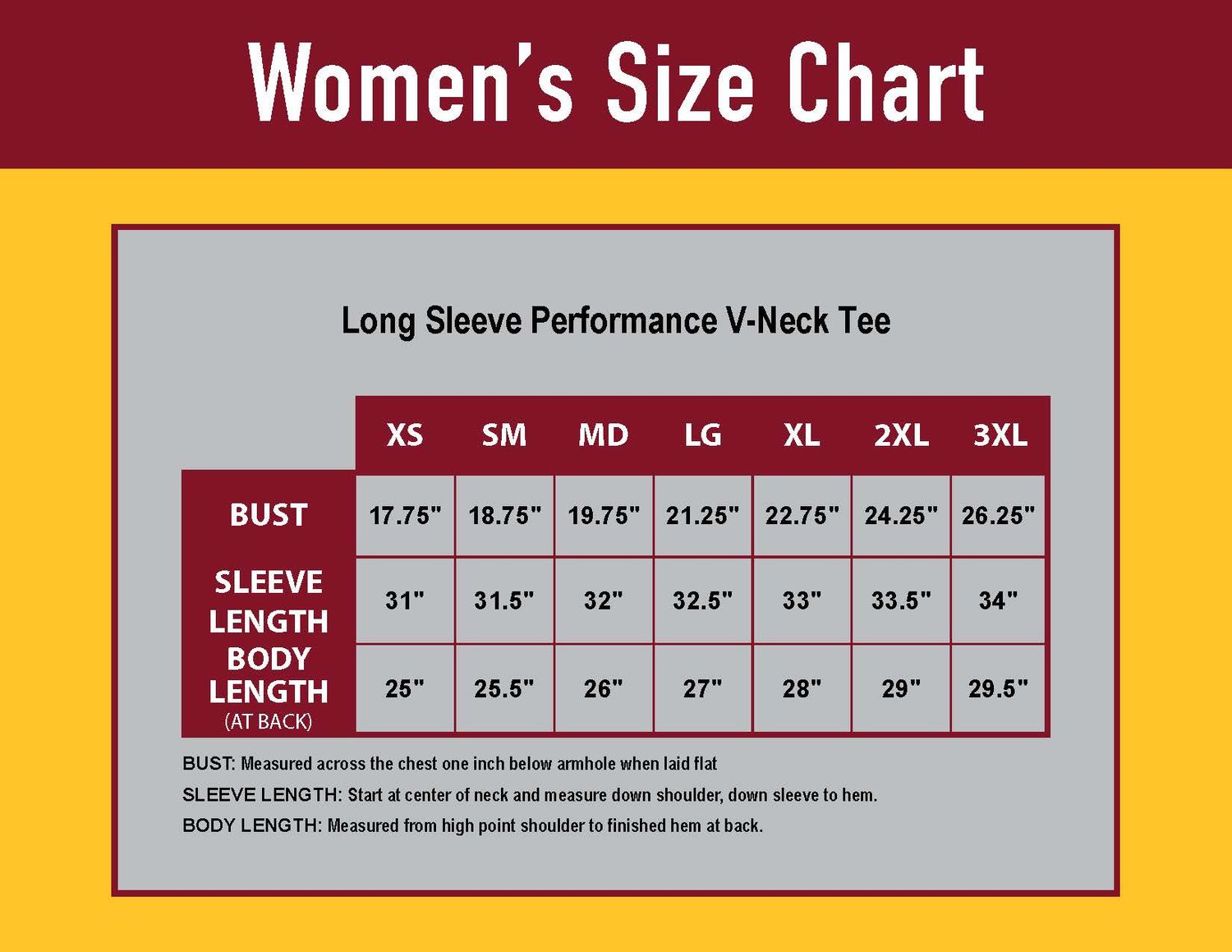 Ladies Long Sleeve Performance Tee- Grey, Navy, White