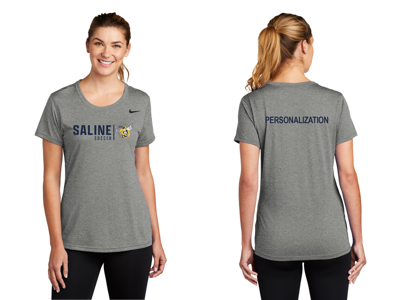 Ladies Nike Legend Tee- Grey, Navy, White