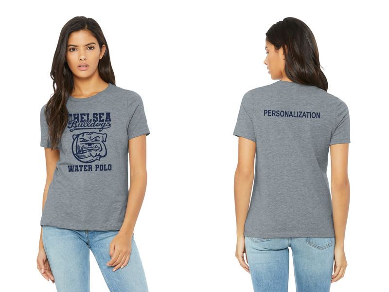 Bella & Canvas Women's Soft Cotton Blend T-Shirt- Navy, Grey