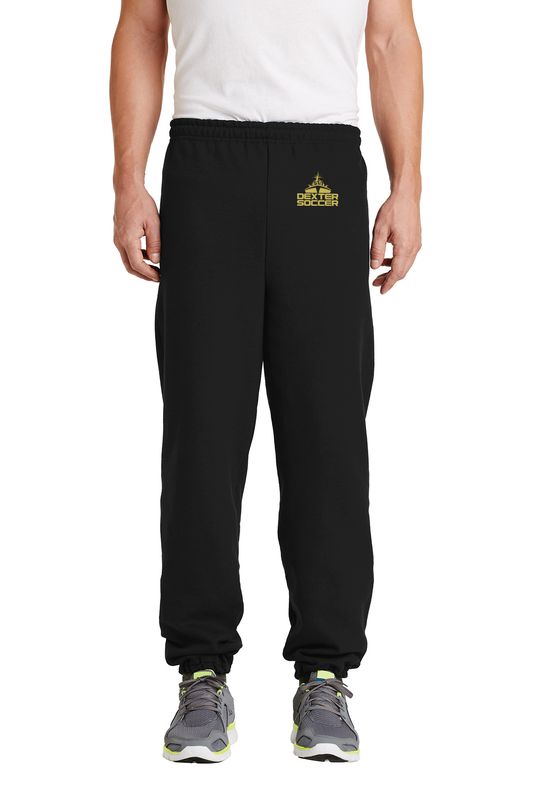 Unisex Cinch Bottom Sweatpant- Black