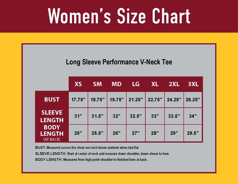 Ladies Long Sleeve Performance Tee-Navy