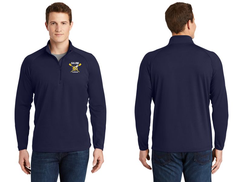 Adult Men's Stretch 1/4 Zip- Navy