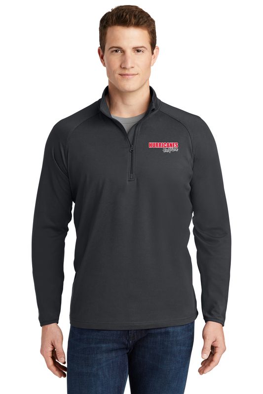 Adult Men's Stretch 1/4 Zip- Black, Dark Grey, White
