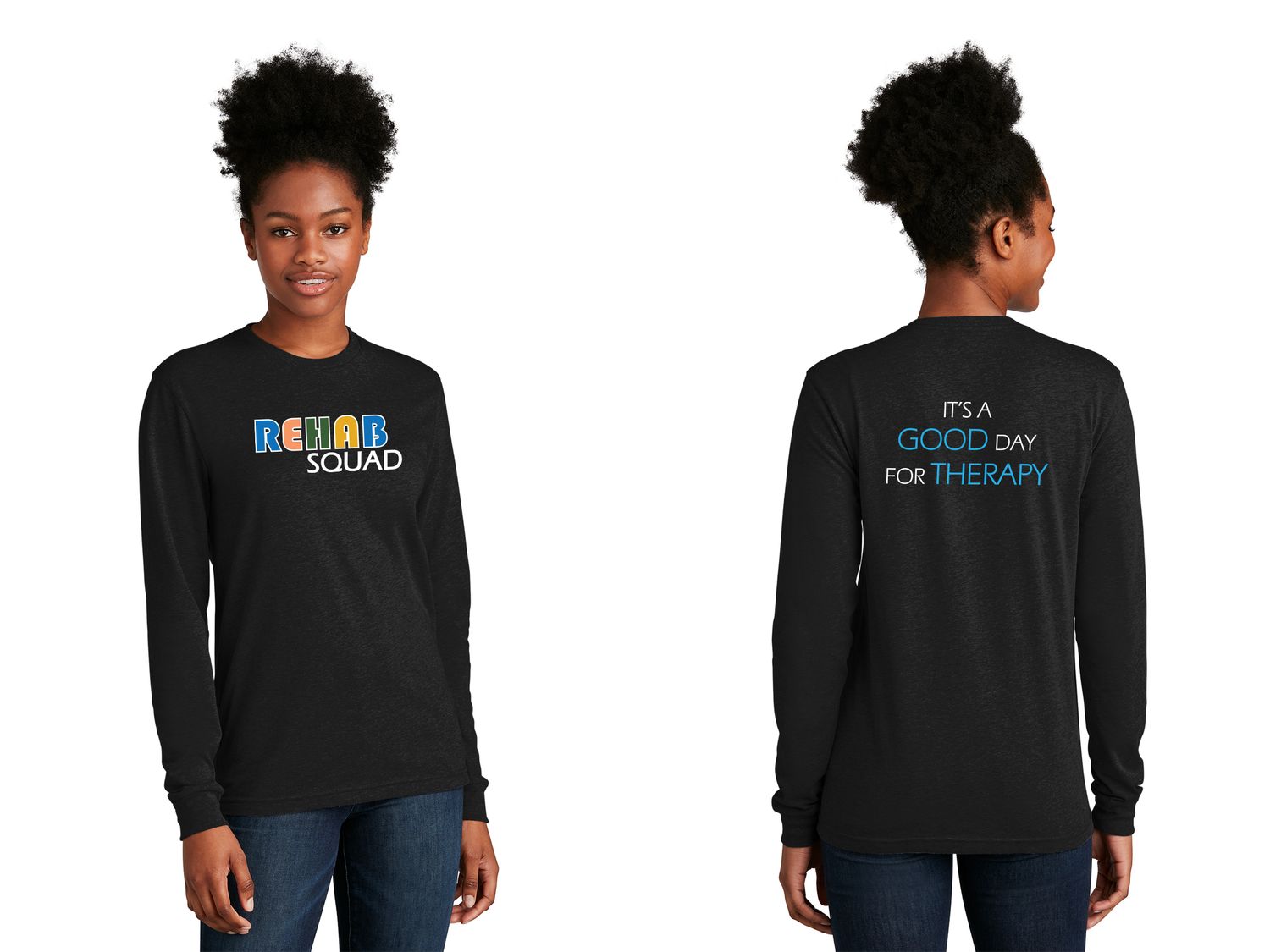 Next Level Unisex CVC Long Sleeve Tee- Black, Dark Heather Grey
