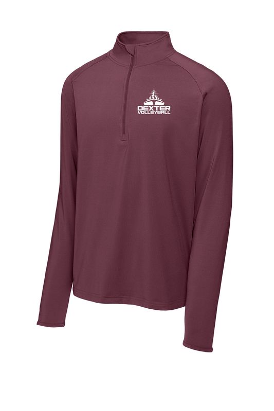 Performance 1/4 Zip Top - Maroon