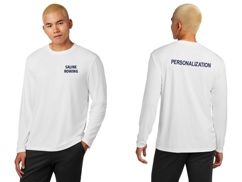 Adult Long Sleeve Performance- Navy or White