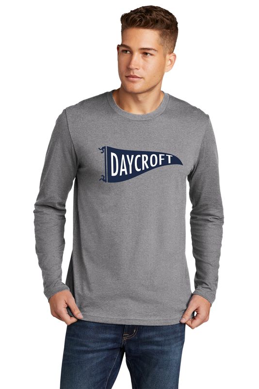 Adult Next Level Apparel Cotton Long Sleeve Tee- Heather Grey