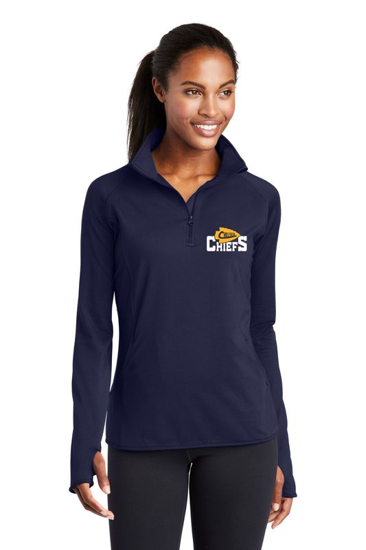 Ladies 1/4 Zip - Navy