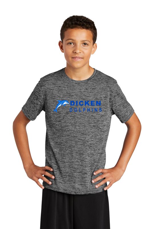 Youth Electric Heather Tee -Grey