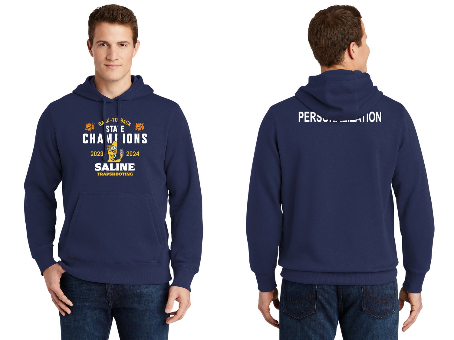 Unisex Pullover Hooded Sweatshirt (Adult & Youth Sizes) - Navy