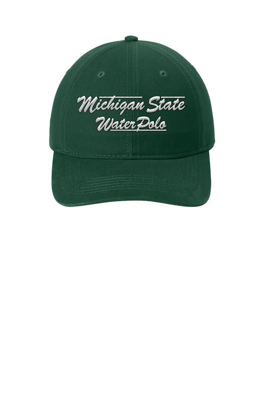 Brushed Twill Low Profile Cap-Dark Green, Kakhi, White KEEP- CHANGE FONT (Make larger)
