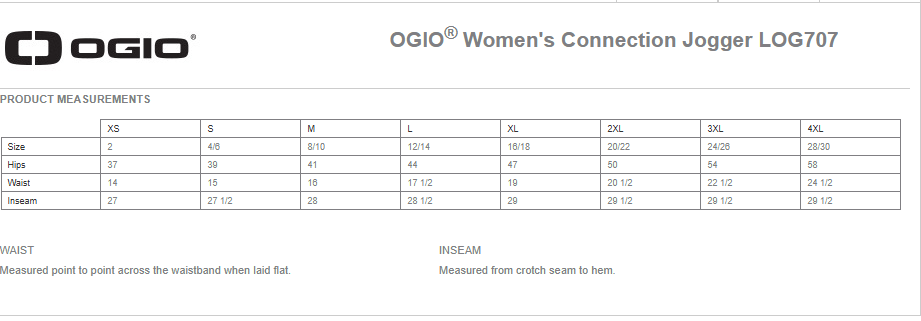 OGIO Ladies Connection Jogger- Black