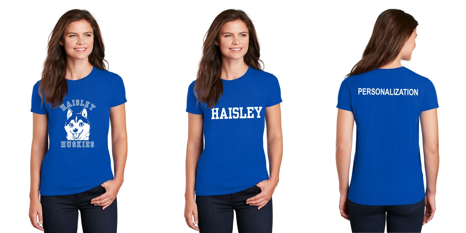 Ladies Ultra Cotton Tee- Royal, Sport Grey, Light Pink, Purple