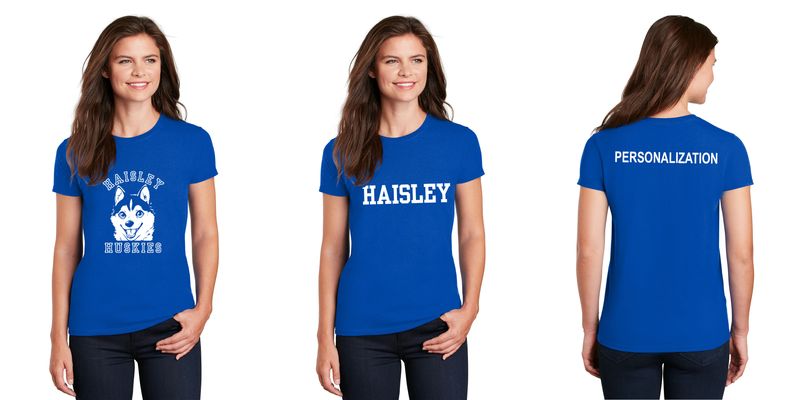 Ladies Ultra Cotton Tee- Royal, Sport Grey, Light Pink, Purple