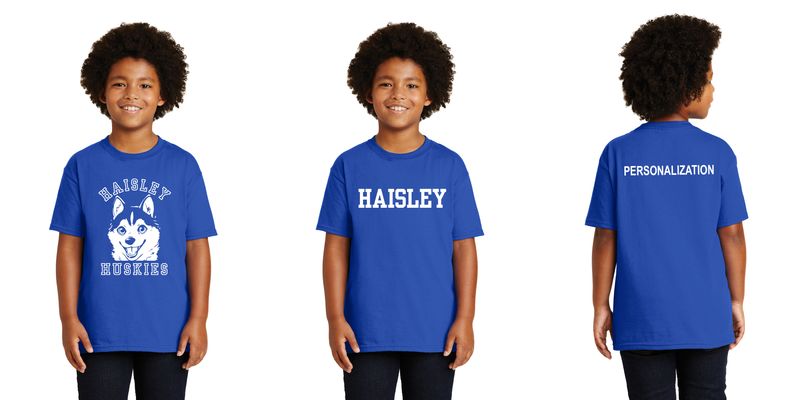 Youth Unisex Cotton Tee: Royal, Sport Grey, Light Pink, Jade Dome