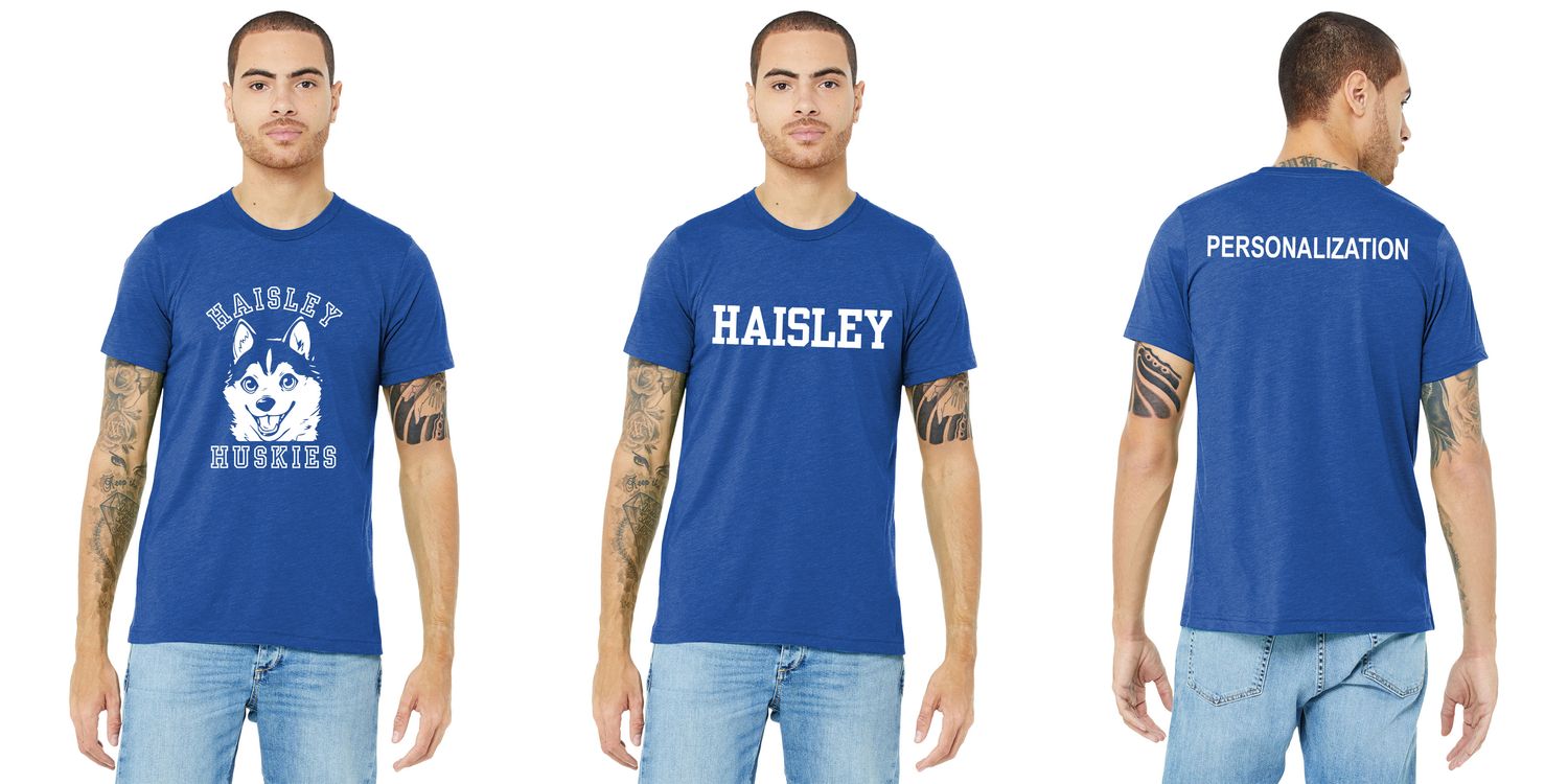 Unisex Triblend Soft Short Sleeve Tee Shirt: Royal, Athletic Grey, Orchid, Teal, Red