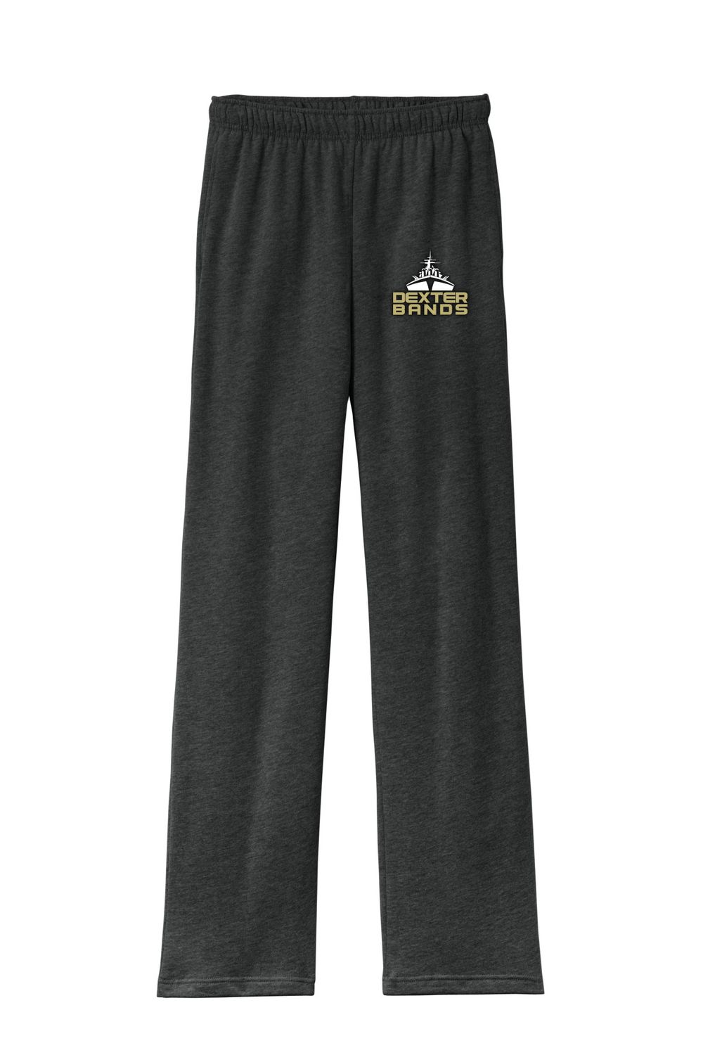 BELLA+CANVAS Unisex Sponge Fleece Straight Leg Sweatpant- Dark Heather, Black