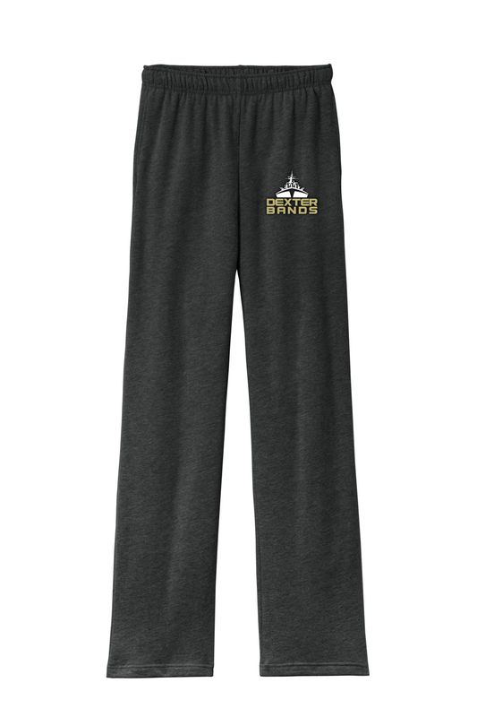 BELLA+CANVAS Unisex Sponge Fleece Straight Leg Sweatpant- Dark Heather, Black