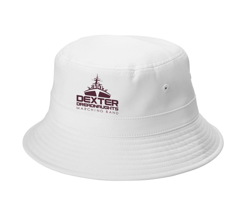 Port Authority Poly Bucket Hat - Black, White