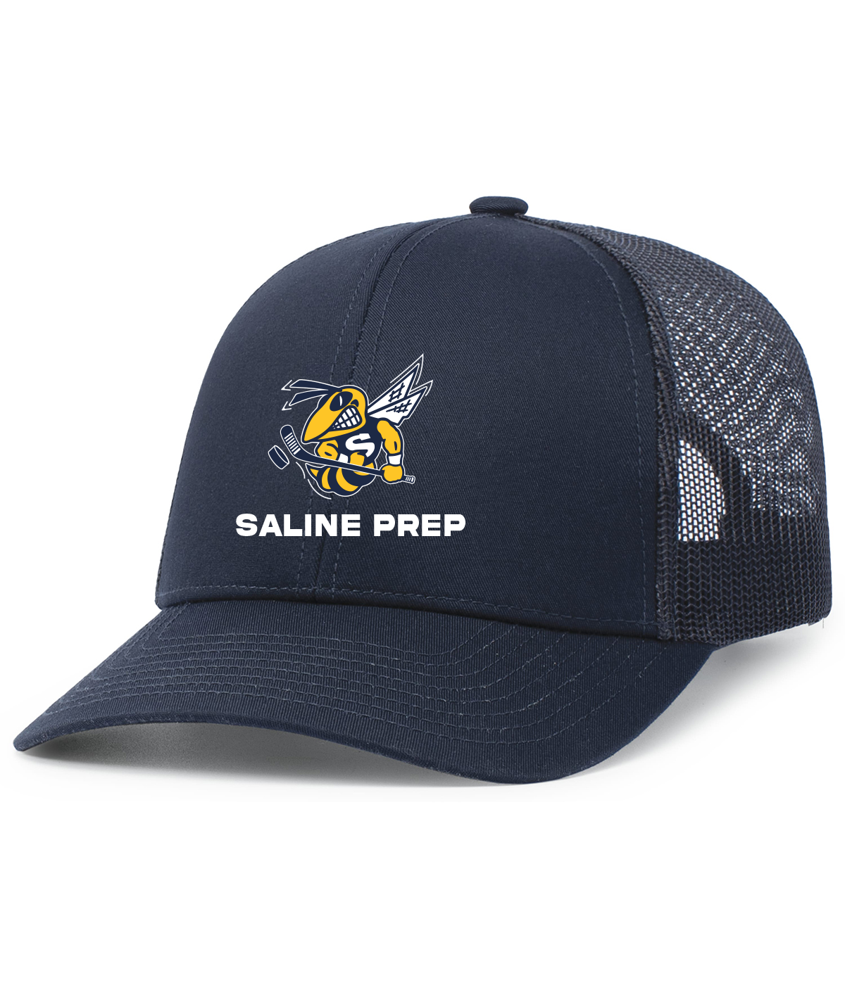Trucker Snapback Cap  - Navy, Navy & White