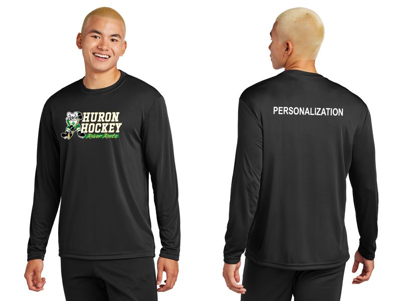 Adult Long Sleeve Performance- Black, Dark Green, Gold, White