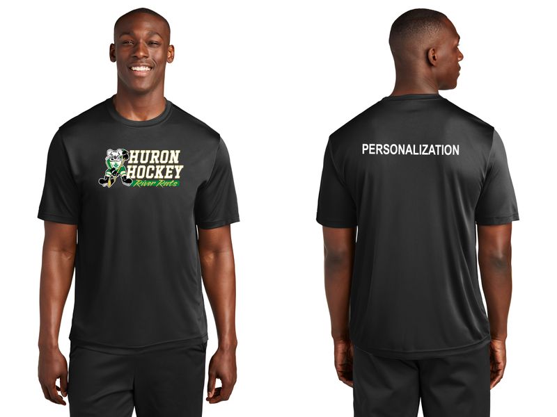 Adult Short Sleeve Performance Tee- Black, Dark Green, Gold, White