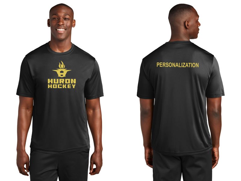 Adult Short Sleeve Performance Tee- Black, Dark Green, Gold, White