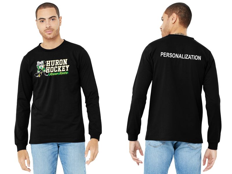 Adult Soft Cotton Long Sleeve T-Shirt- Black, Forest Green, Gold, White