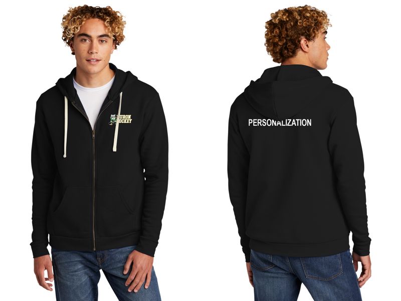 Unisex Santa Cruz Zip Hoodie- Black, Forest Green, White