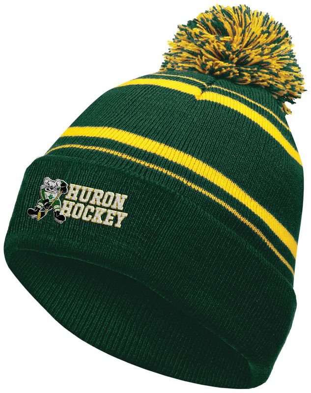 Homecoming Beanie - Green/Gold
