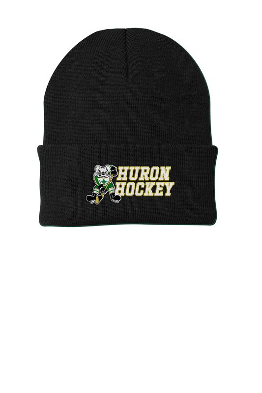 Knit Cap- Black, Dark Green, Gold, White