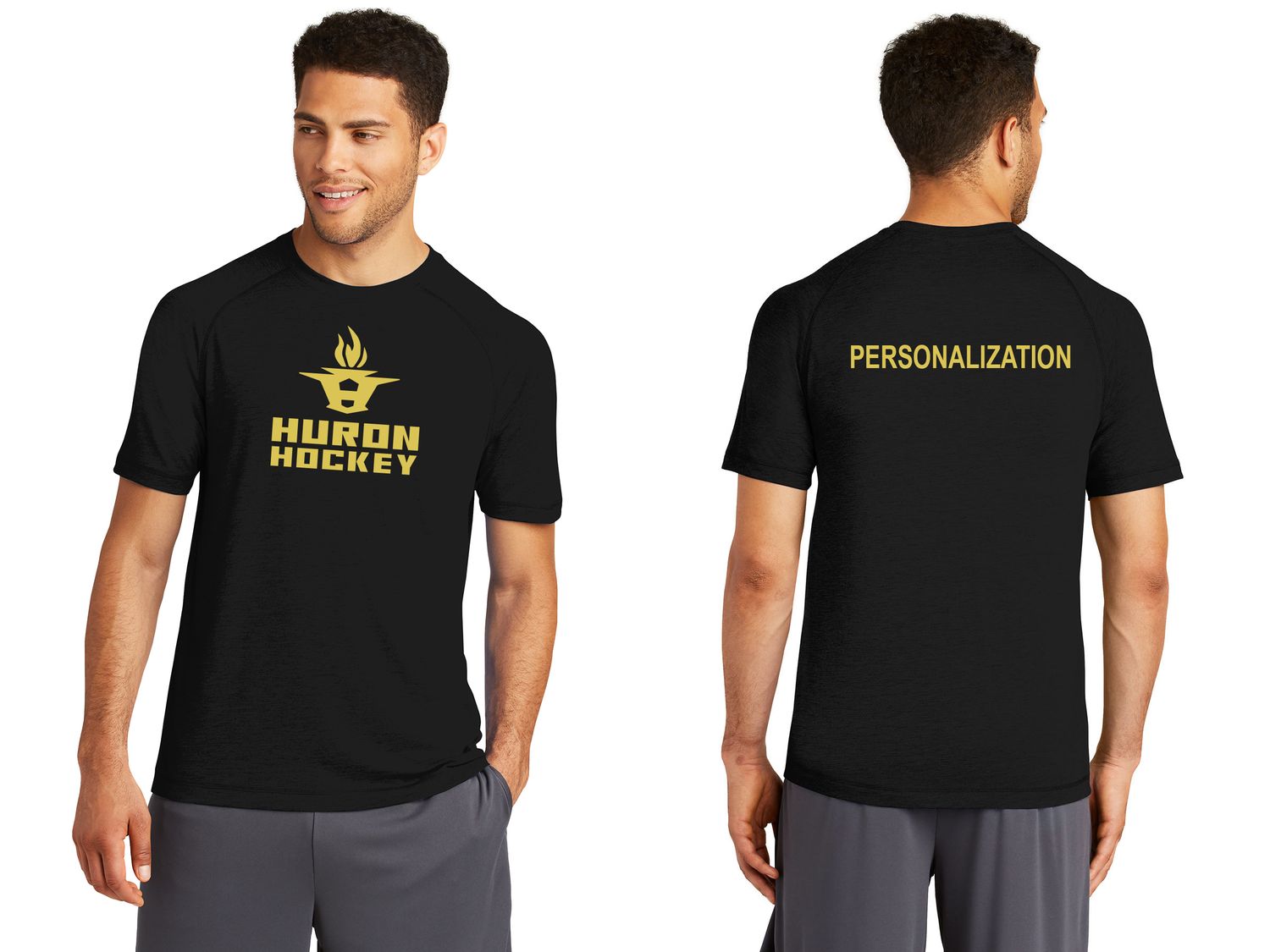 Unisex Tri-Blend Wicking Raglan Tee-Black, Forest Green, White Unisex Tri-Blend Wicking Raglan Tee-Black, Forest Green, White