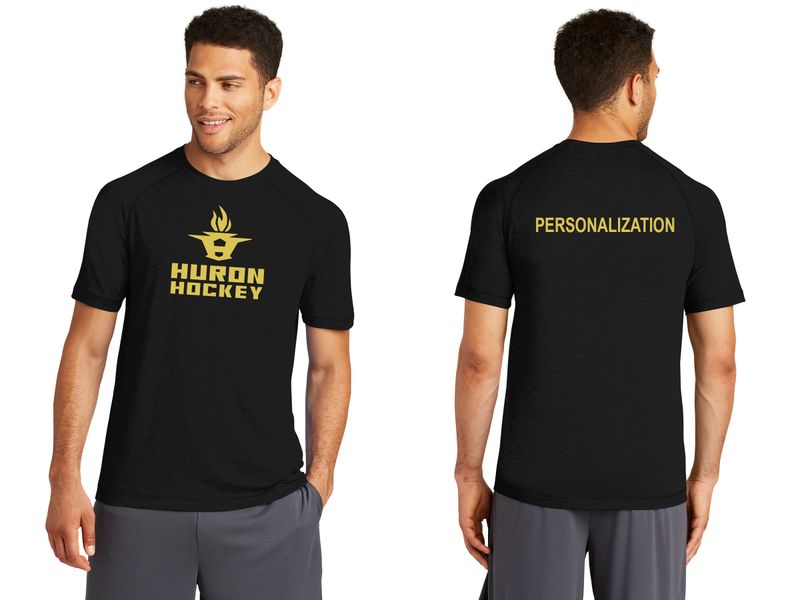 Unisex Tri-Blend Wicking Raglan Tee-Black, Forest Green, White