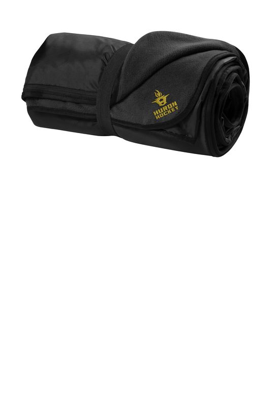 Fleece & Poly Blanket- Black