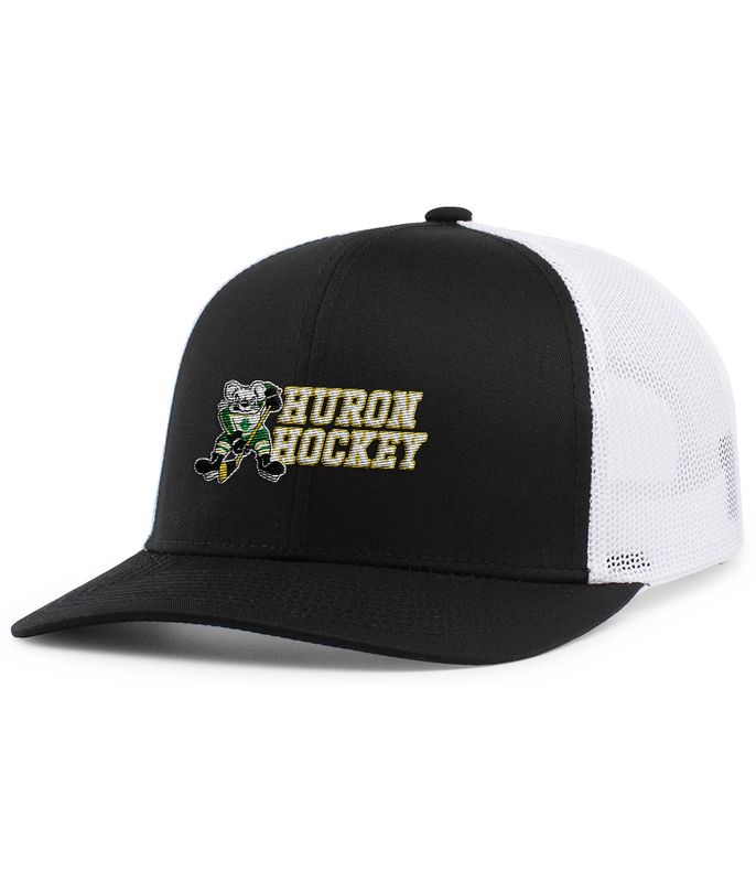 Trucker Snapback Cap (OSFA) - Dark Green/White, Black/White
