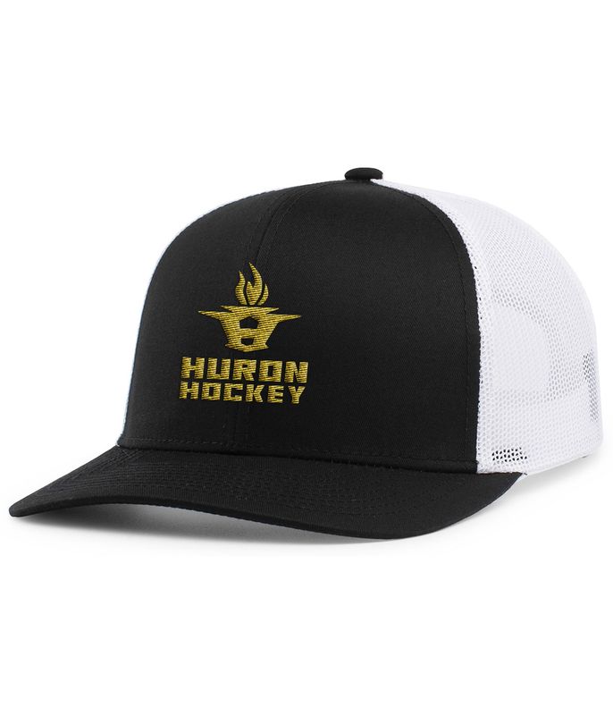 Trucker Snapback Cap (OSFA) - Dark Green/White, Black/White