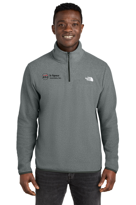 The North Face Glacier 1/4-Zip Fleece- Black, Grey Heather, Red