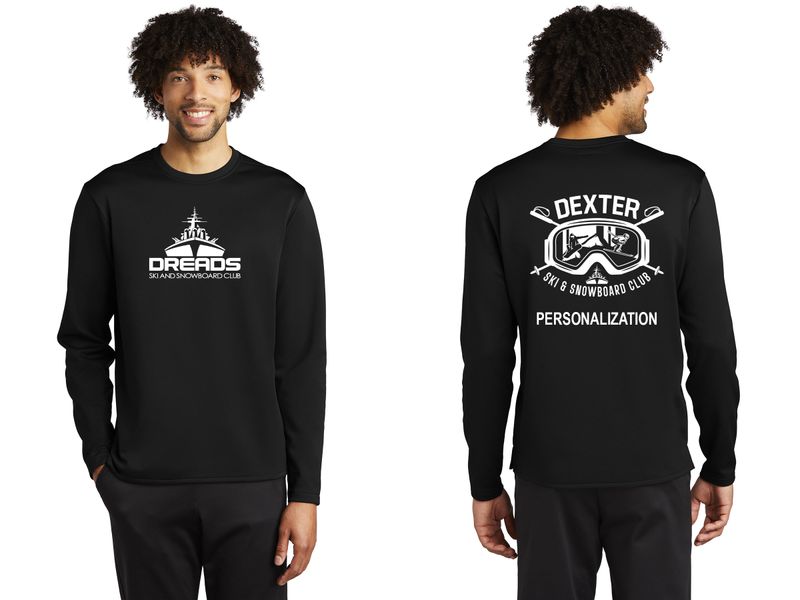 Unisex Performance Fleece Crewneck-Black Unisex Performance Fleece Crewneck-Black