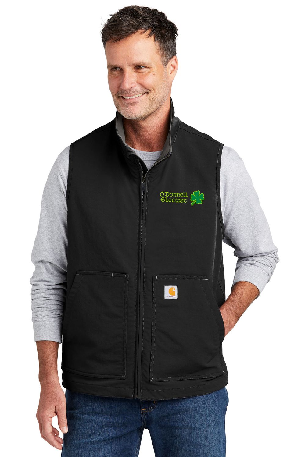 Carhartt Super Dux Soft Shell Vest (Embroidered)- Black, Gravel, Greige
