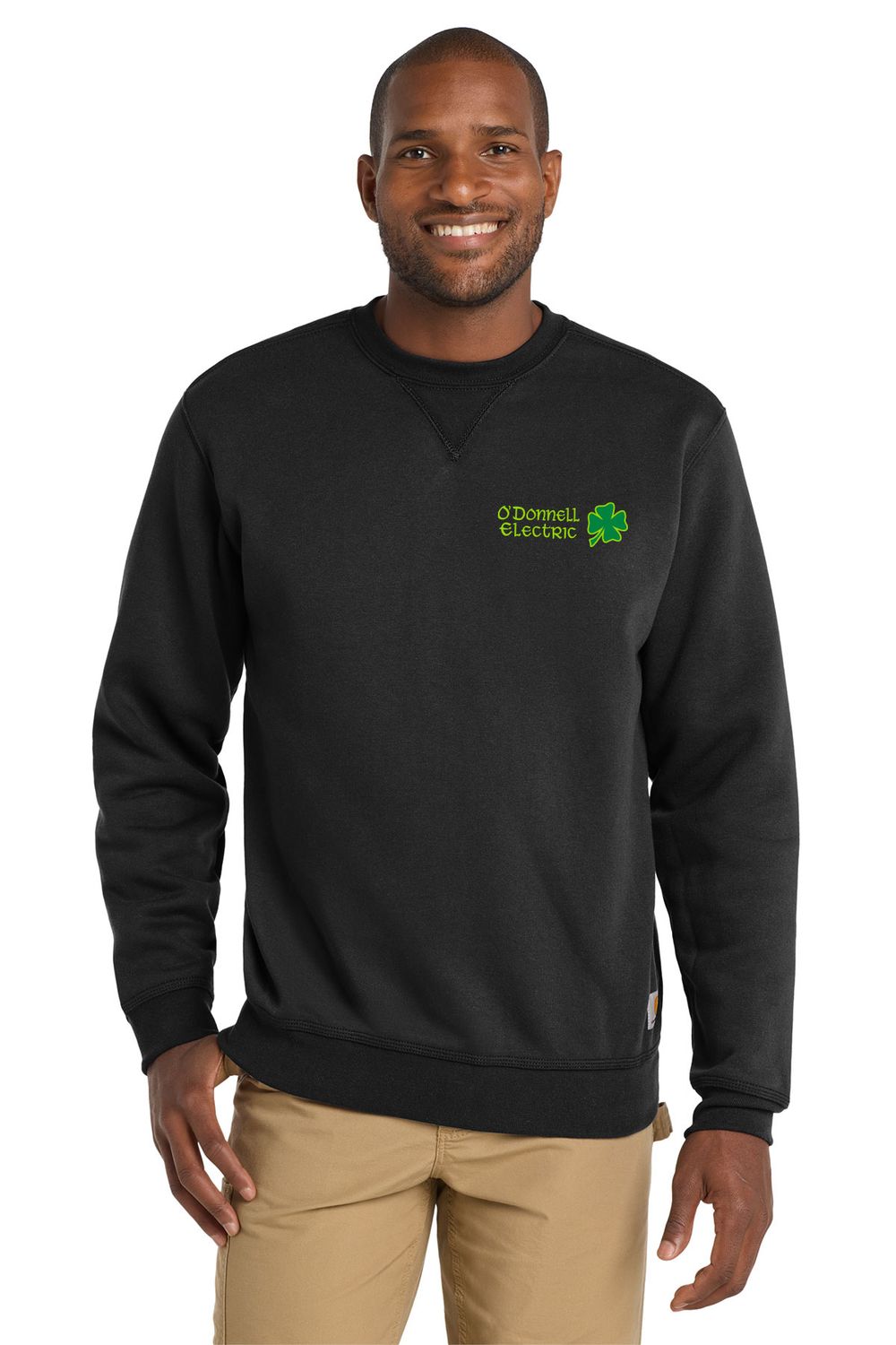 Carhartt Midweight Crewneck Sweatshirt (Embroidered)- Black, Navy, Light Grey